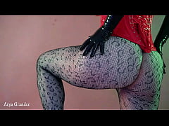  - Hot big ass MILF having fun by teasing you, Arya Grander in latex