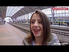  - LETSDOEIT - Horny Teen Rides A Massive Cock While In Prague