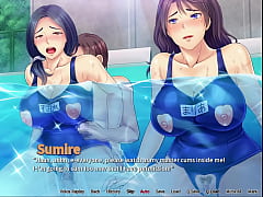  - Netorious Neighbor Cumming for their Wifes ep4 - Threesome in the pool