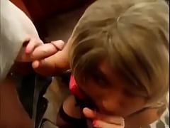  - ALEXIA ST JAMES Cut crossdresser sucking cock