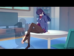  - Komi Pleasures only by footjob