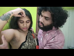  - Indian Girl In Saree Shares Sweet Kisses And Gentle Touches While Standing With Lover