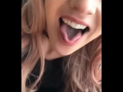 This Pink haired knows how to suck me till I cum in her mouth