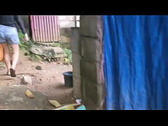  - Filipina Fucks in Public Toilet by the River