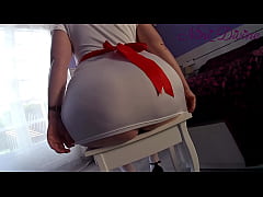  - Nurse Nini in POV video shows her big natural tits and huge white ass fucked by a patient!