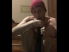  - faggot strips and plays with dildo