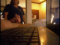  - Maid come in for the quick cum show