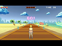  - Hot blonde in roller skates having sex with anyone she finds on the street in Rollerbabe hentai game