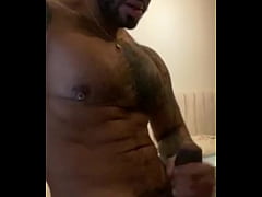  - TATUED VIKTOR ROM HUGE COCK Latino horny gay masturbating