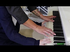  - Uniformed teen facialized