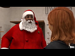  - Curvy Wife gets a big fat cock from Santa