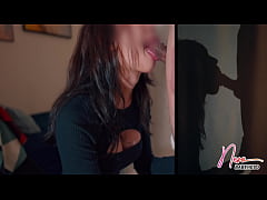  - Big load of cum straight into throat! Showing off my tongue actions