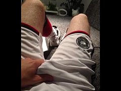  - Footballer jerking in DFB (Germany) Soccer outfit, Nike Shox, Airmax