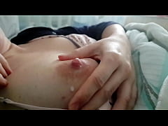  - Squeezing milk from lovely titty