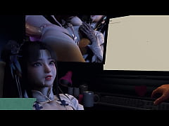  - 3D cute sexy college slut cheating with her big dick stepfather