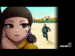  - Fodendo a boneca gigante gostosa da serie coreana - Squid Horny