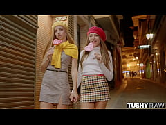  - TUSHYRAW Euro cuties get their tight assholes stretched out