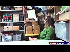  - Big Tittied Teen Shoplyfter Groped and Fucked by Security Guard