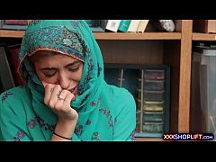  - Cute shoplifter chick in a hijab got fucked roughly