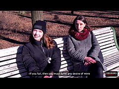  - Try it! Street Bet With Stranger Girls - Public Agent - POV