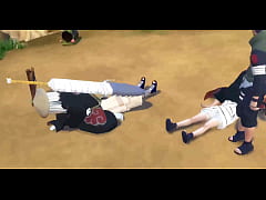  - Naruto Hentai Episodio 1 Kurenai y Anko Folladas en el Ataque de Akatsuki Netorare Folladas por el Culo Anal al frente de su marido
