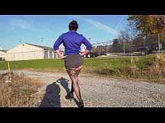  - Office Milf - Upskirt Tease