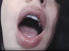  - Up close cum on my lips