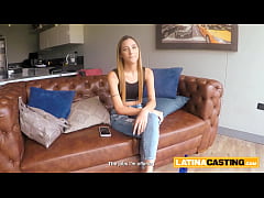  - Small tits teen in lingerie sucks a big fucking cock to get chosen