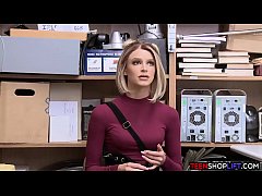  - Petite teen thief banged by a LP officer in his office