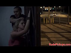  - Pulled teen babe tiedup for a cock ride