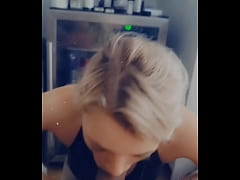  - Gagging sloppy Morning Head on BBC from Gorgeous Petite Blonde Teen