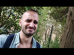  - Xisco go to cruising in Barcelona for finally jerk off in the park but with a guy watching him closely