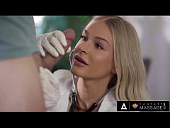  - FANTASY MASSAGE - Stunning Dr. Emma Hix Caught Her Patient Fapping And Gives Help To Finish The Job