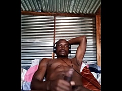  - Stroking bbc big balls big cum on my hand