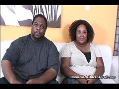  - BBW Fluffy ebony couple fucking hard