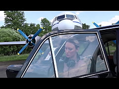  - Soviet plane, black Volga and nude model