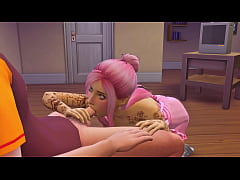  - Ninfeta pede pizza e fode com entegador&sol;&sol; The sims 4&sol;&sol;3d