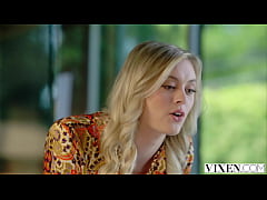  - VIXEN Bratty Blonde Amber Moore Rides Her Boss' Thick Cock