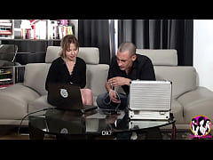  - Big natural tits slut Melanie offers her ass to a PC repair man