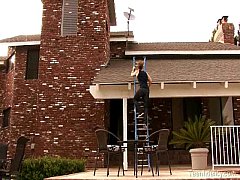  - Horny Teen Nympho Fucks Her Peeping Tom