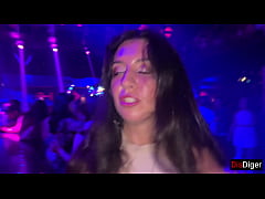  - Horny girl agreed to sex in a nightclub in the toilet