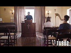  - Confession of Desire: Belle (Penelope Kay) Approaches Priest Tommy to Confess Her Sexual Desires