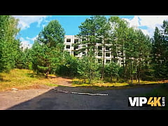  - VIP4K. Babe showed her pierced natural tits and then it happened...