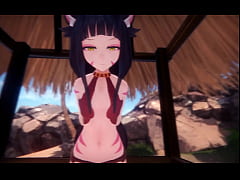  - MonsterGirl Island [Monthly Hentai game] Ep.13 Discovering a shape shifter hot smile girl with growing boobs on the beach