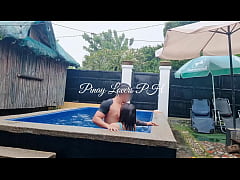  - I Made My Horny Wifey Squirt in public pool!