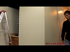  - Jock boss fucks his twink employee in the ass and loves it