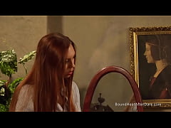  - Sensual Lesbian Madame Masturbating And Watching Two Slaves Tied Up Together