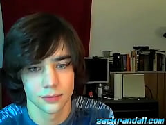  - Young athletic Zack Randall masturbates solo and cums on cam