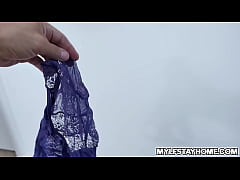  - Lady boss Kiara Edwards loves wearing sexy lingerie that her business associate Marcus London cant help it  but to fantasize her.