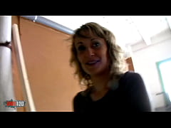  - Skinny french blonde MILF fucked in the ass for money in the wharehouse